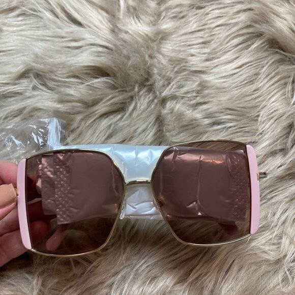 Pink Square Sunglasses  - Picture 2 of 9